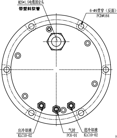 工具磨床永磁同步單頭主軸 (1)
