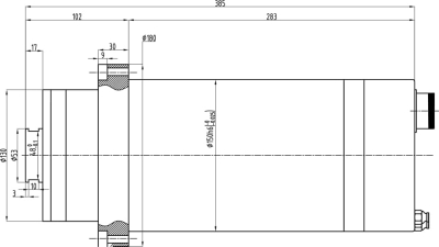 工具磨床永磁同步單頭主軸 (2)