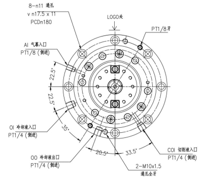 高速直結(jié)式主軸YC150-BT40 (1)